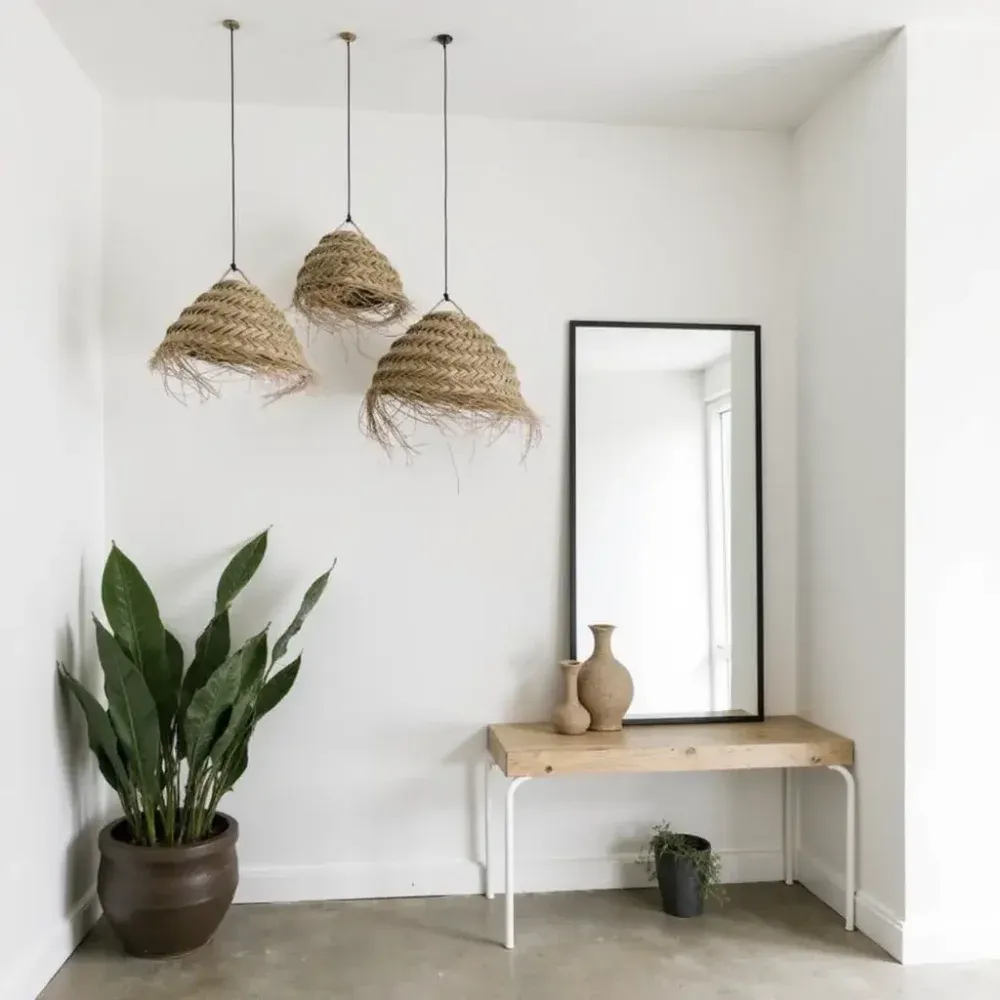 Grand Handwoven Straw Chandelier – Natural Artisan Pendant