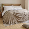 Lark Muslin Cotton Throw Mole