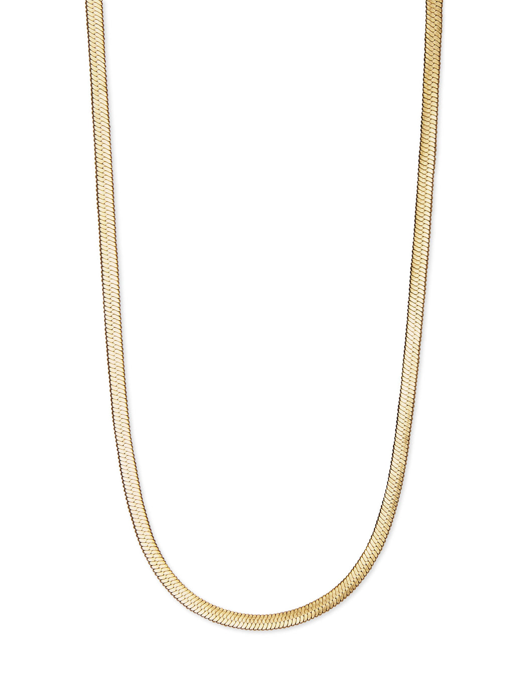 Gold Snake Chain Choker Necklace, Waterproof