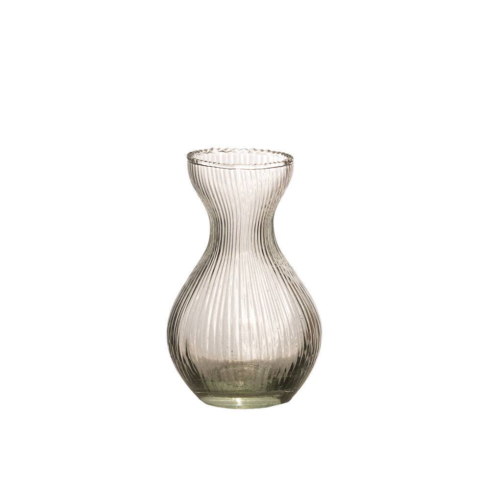 Ailani, Ribbed Glass Bud Vase