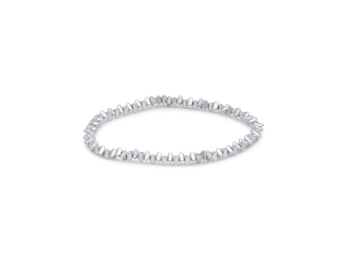 CAMELIA STRETCHED METAL BEADED BRACELET