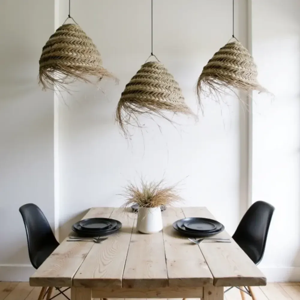 Grand Handwoven Straw Chandelier – Natural Artisan Pendant