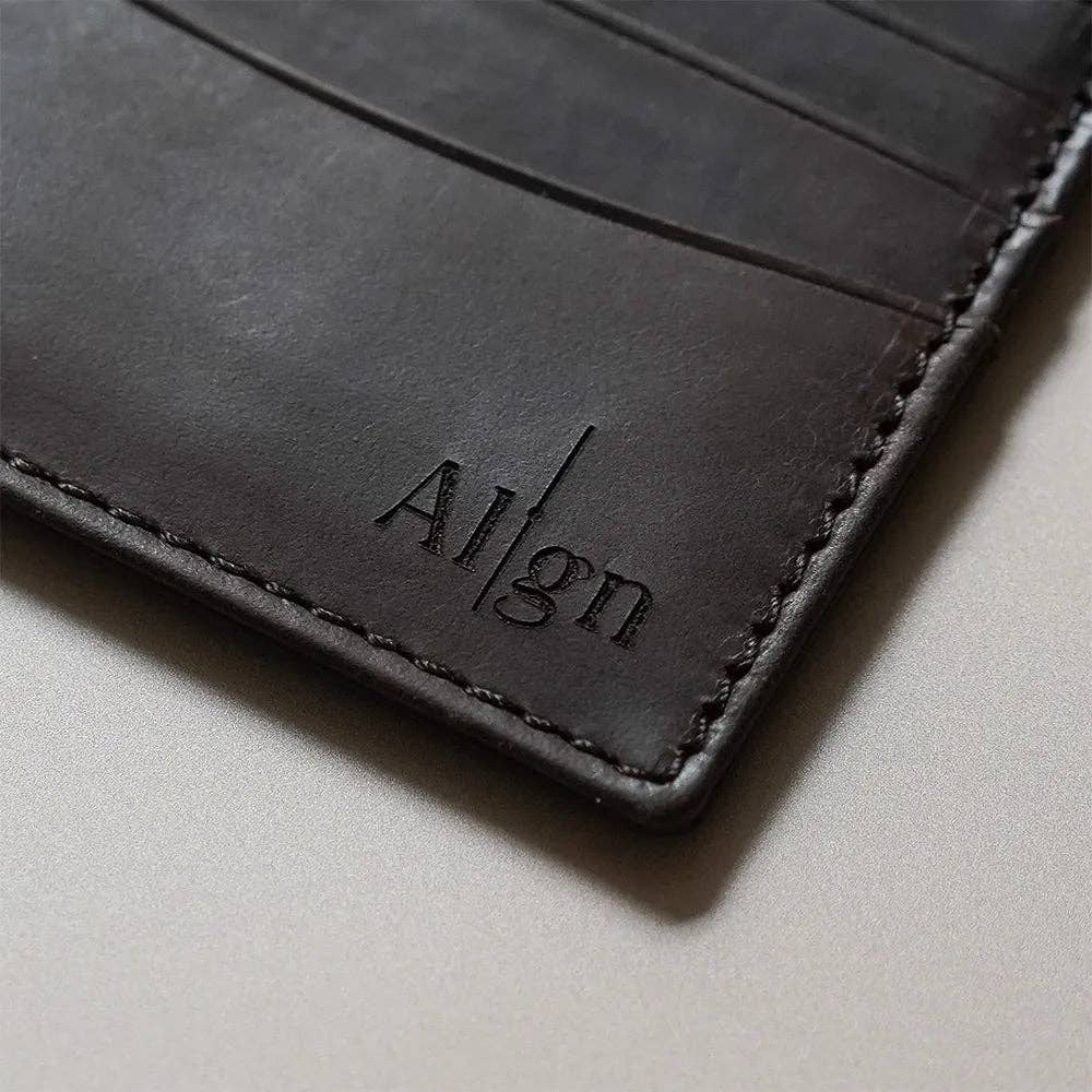 Vinatge Leather Card Holder - Brown
