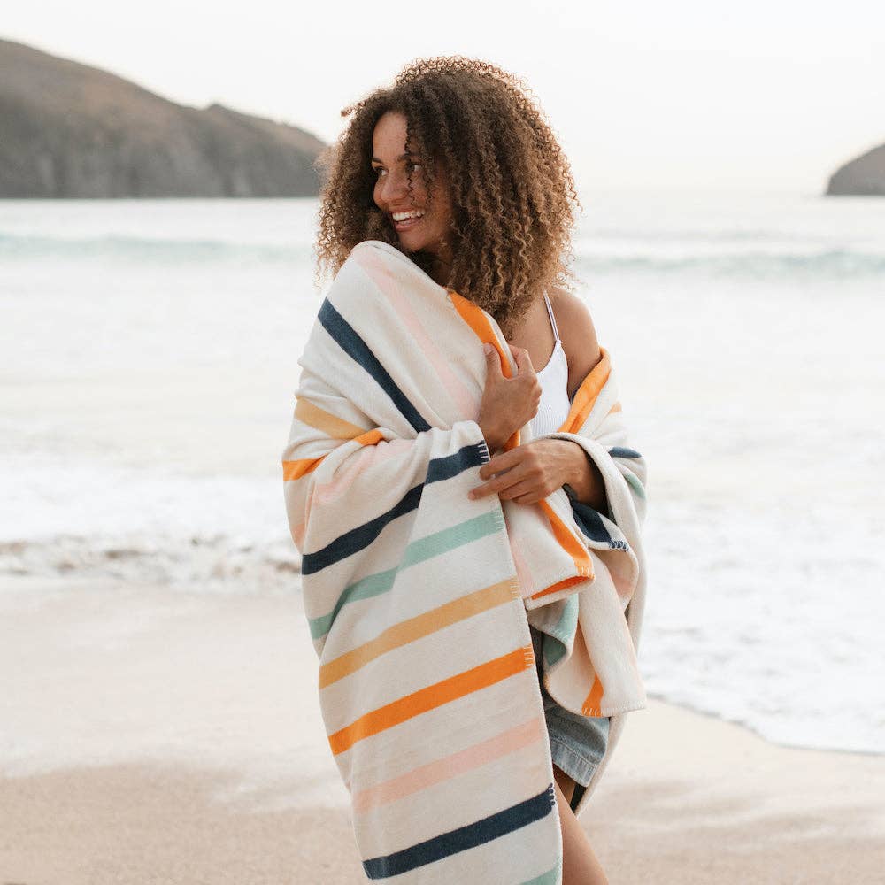 Seakind Striped Recycled Cotton Blanket