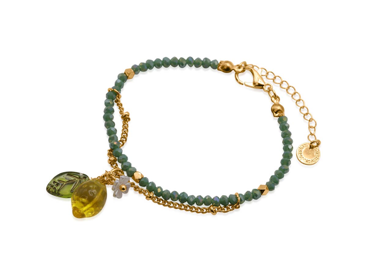Santorini Lemon Drop Beaded Bracelet