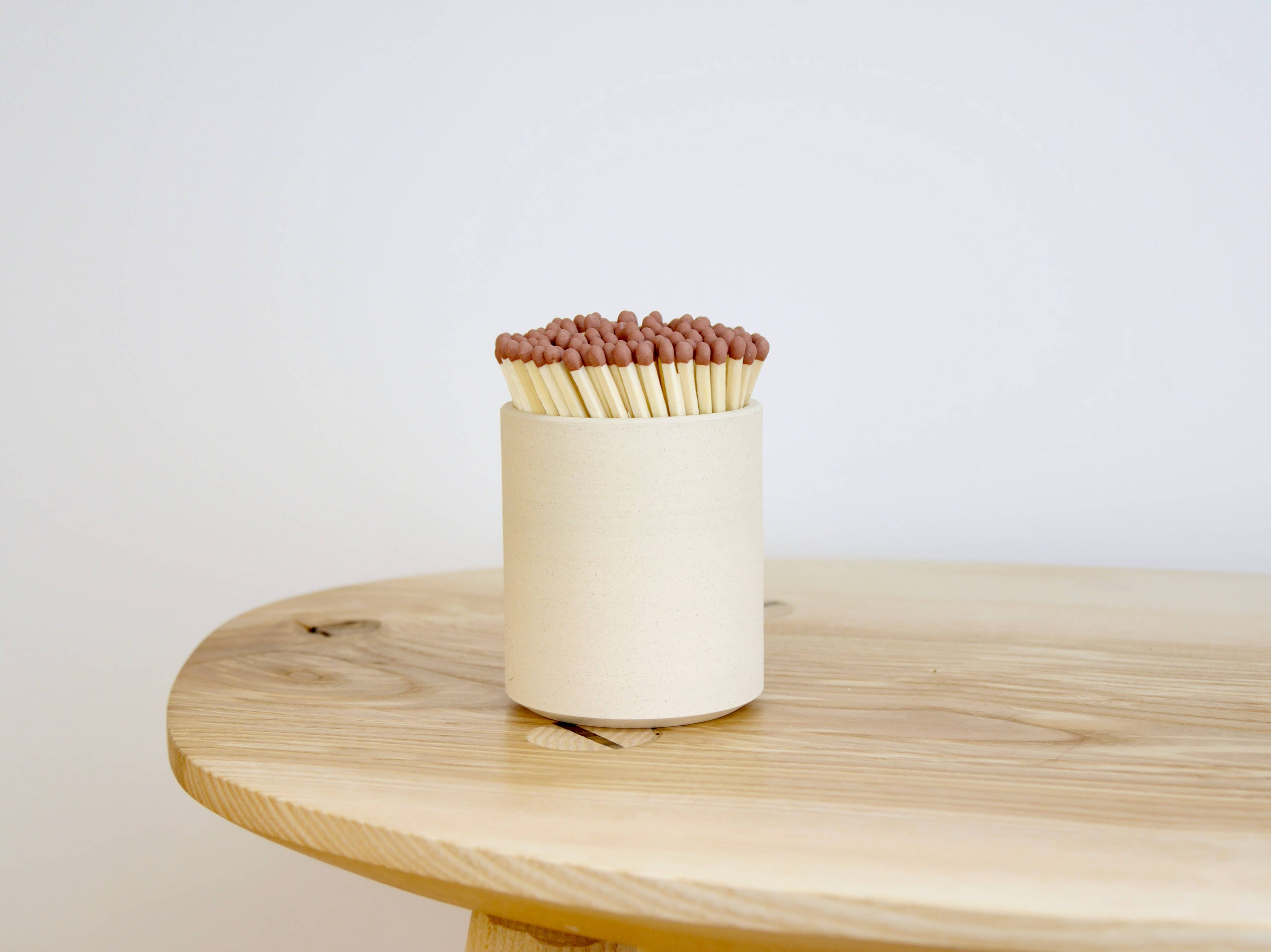 Eco-Friendly Handmade Ceramic Match Holder with Strike Paper