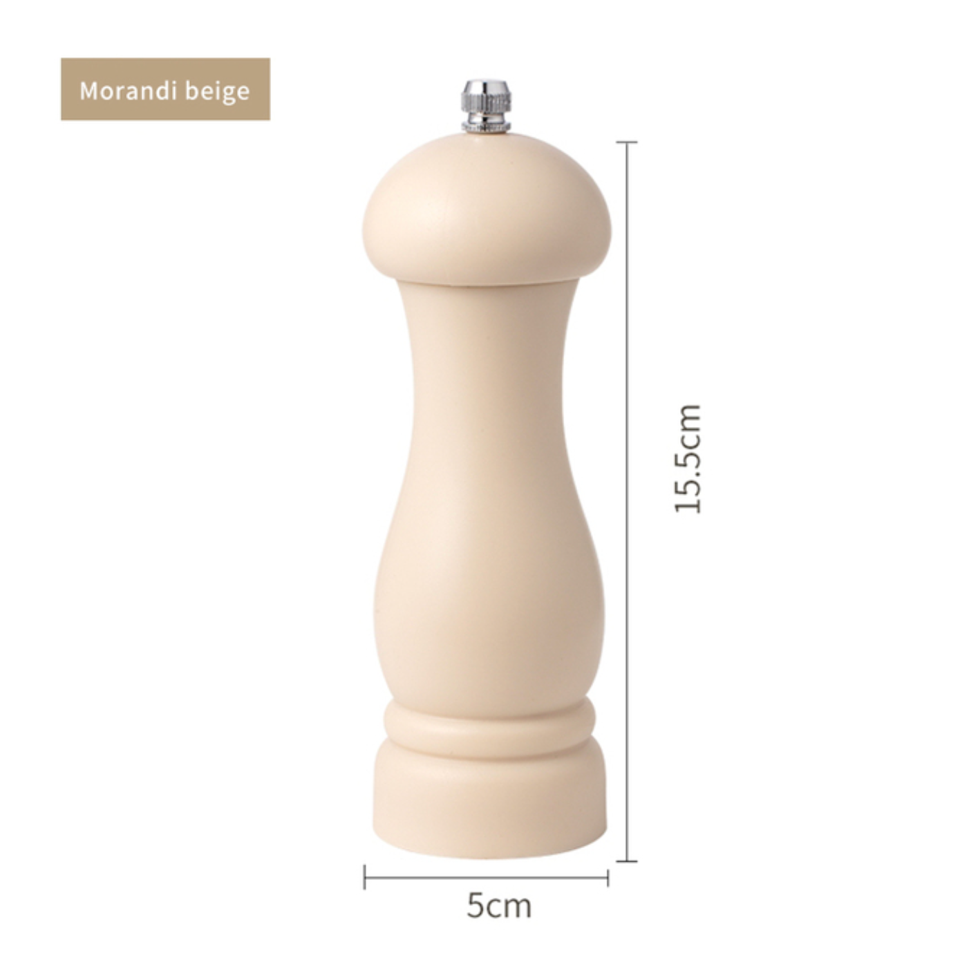 Refillable Morandi Colour Salt and Pepper Mill (PP Material)