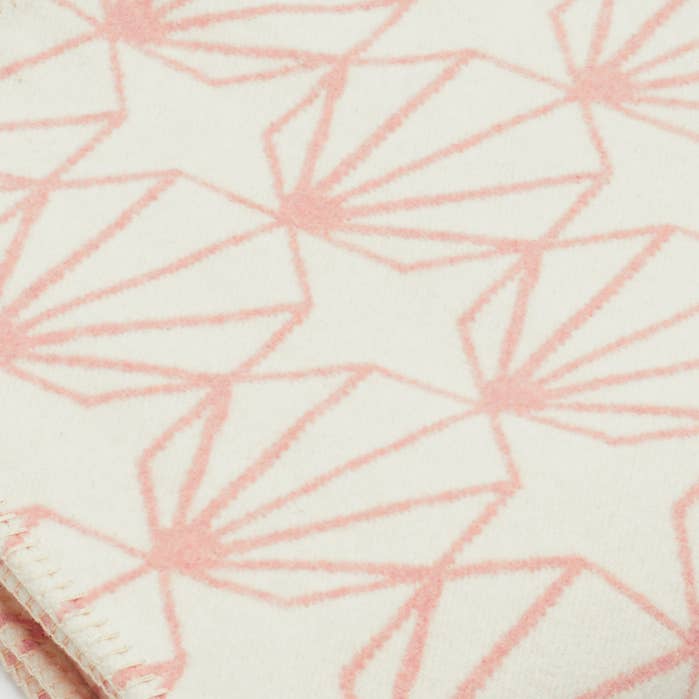 Pink Shell Recycled Cotton Blanket