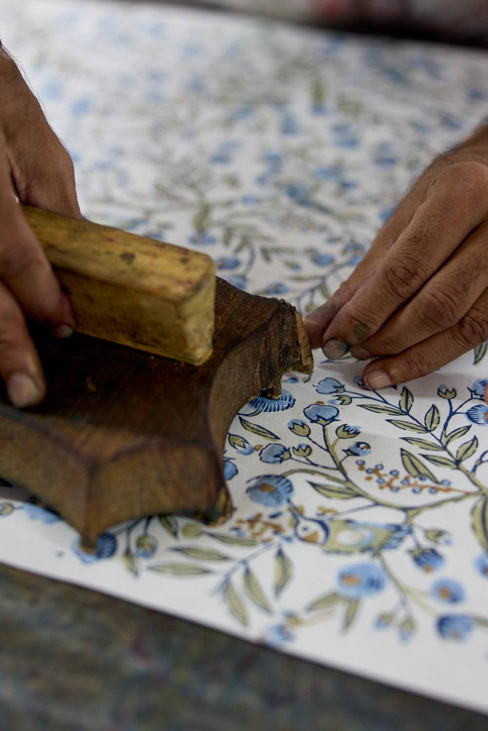 Block Printed Gift Bags (Small) - Blue Stone Refresh