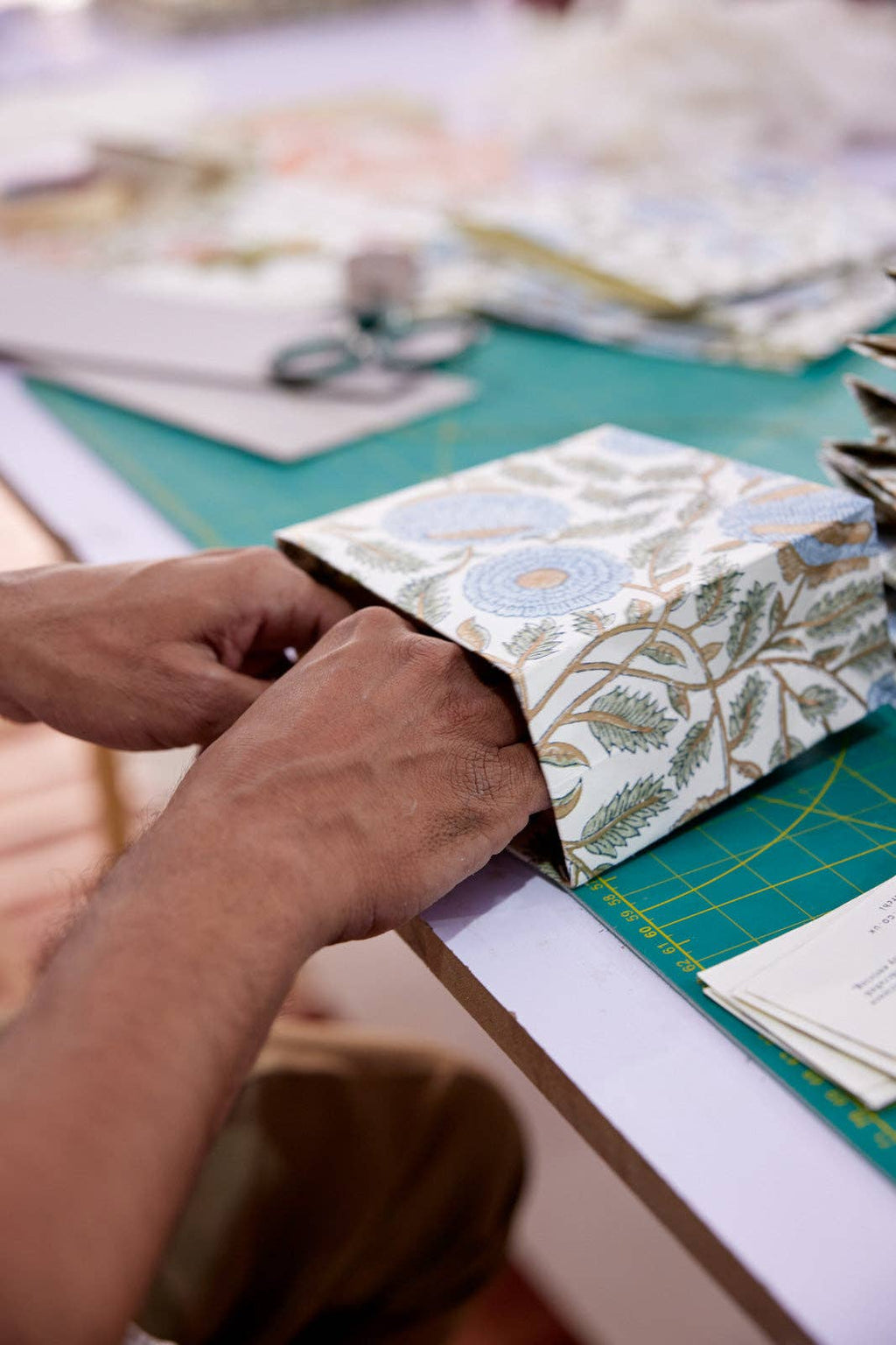 Block Printed Gift Bags (Small) - Blue Stone Refresh