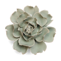 Ceramic Flower - English Garden Rose in Pistachio Green