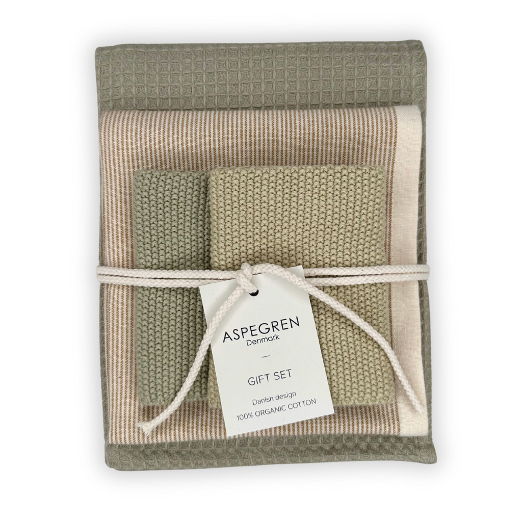 Kitchen Towel Gift set - Organic Cotton - Set of 4 - Pear