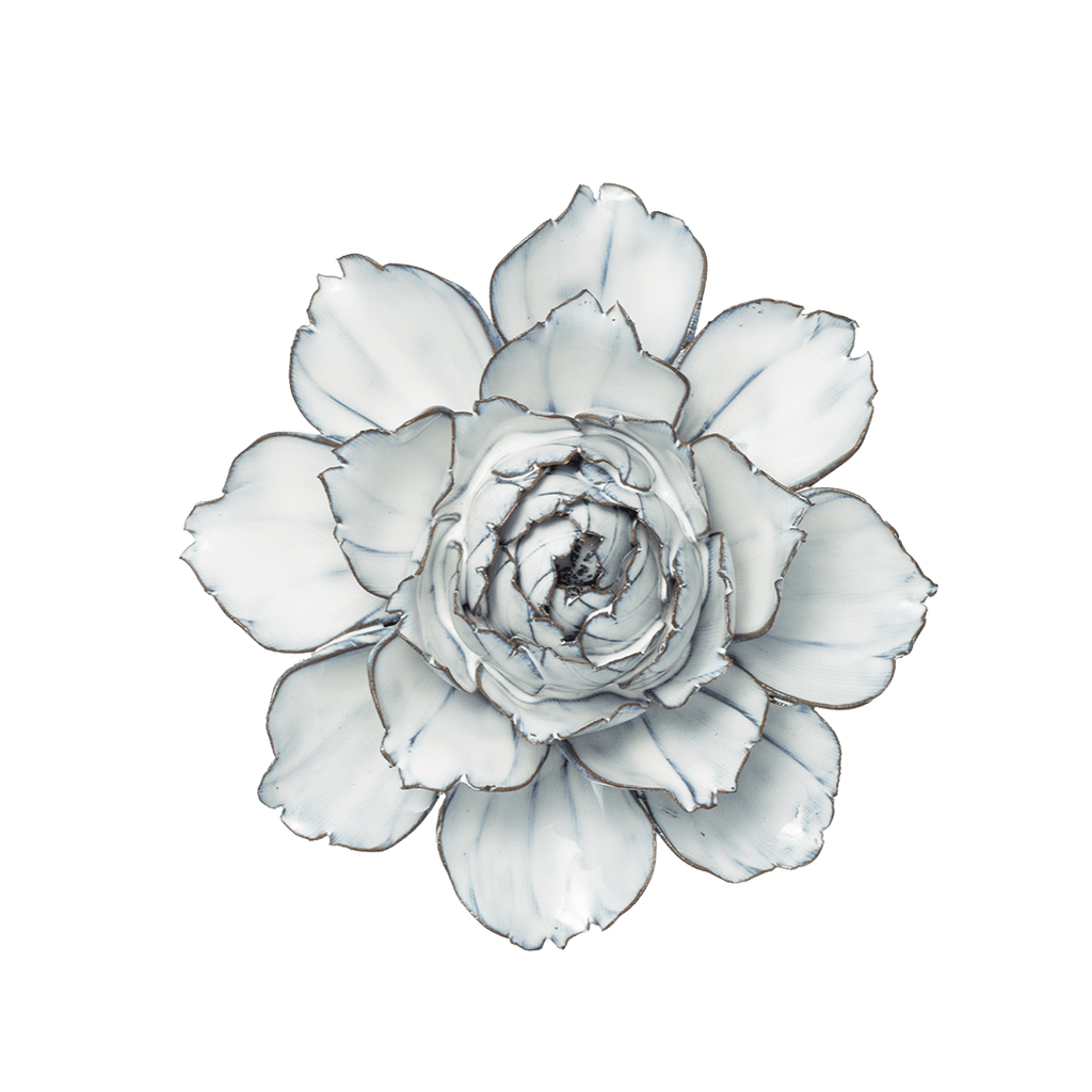 Ceramic Flower - Blue White Camellia