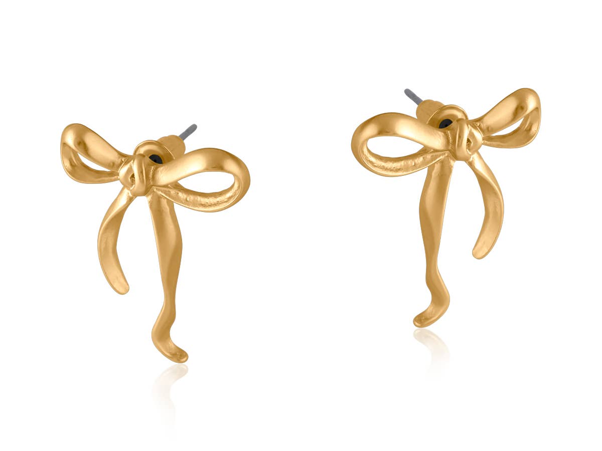 PALOMA BOW MATTE EARRINGS