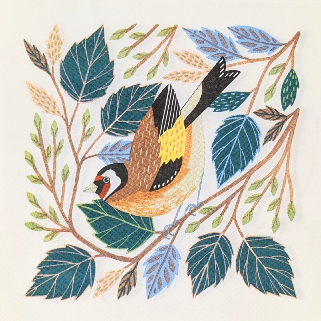 Goldfinch In Foliage Paper Napkins