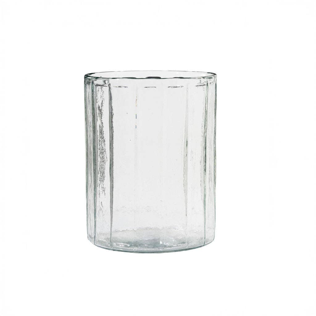 Lidia, Ribbed Glass Vase