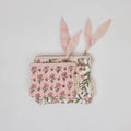 Organic Cotton Zipped Pouch Set 2pk - Floral Blush