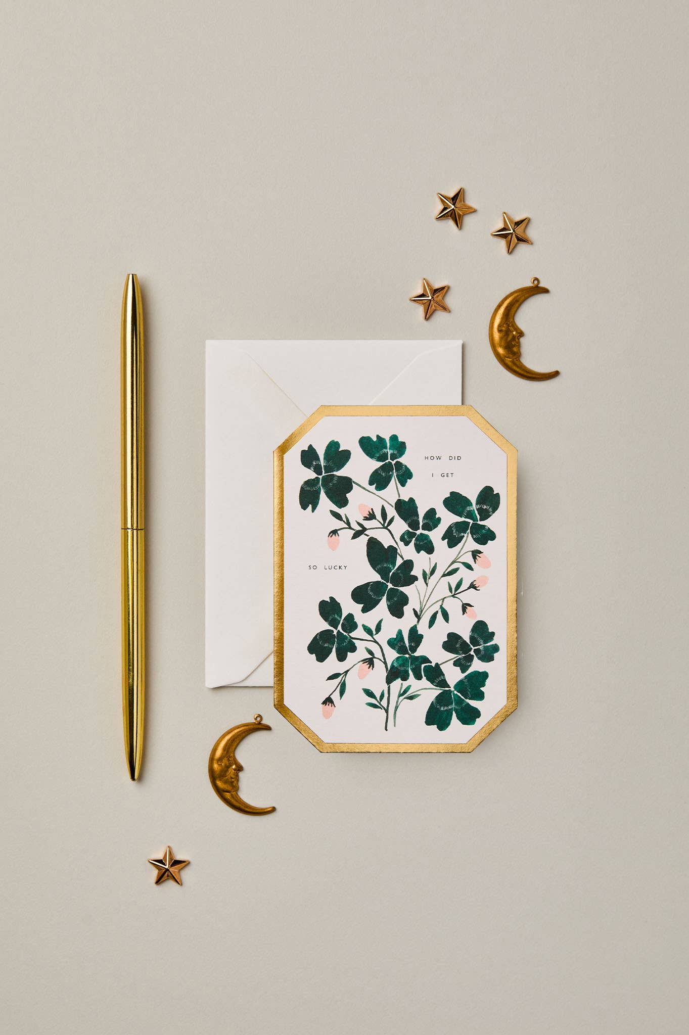 HOW DID I GET SO LUCKY DIE CUT LOVE ANNIVERSARY DAY CARD