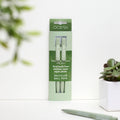 Pack of 2 recycled pens - Ocean Collection -Algae Green