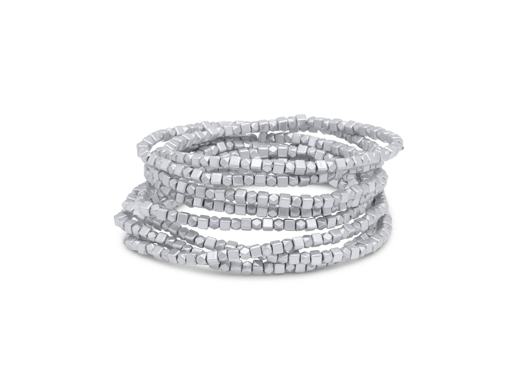 CATHERINE MATTE METAL BEADED BRACELET