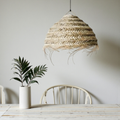 Grand Handwoven Straw Chandelier – Natural Artisan Pendant