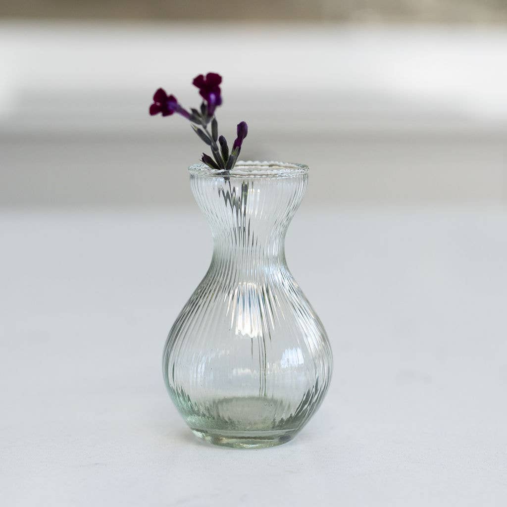 Ailani, Ribbed Glass Bud Vase