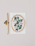 ON YOUR WEDDING DAY BOTANICAL SCALLOP DIE CUT CARD