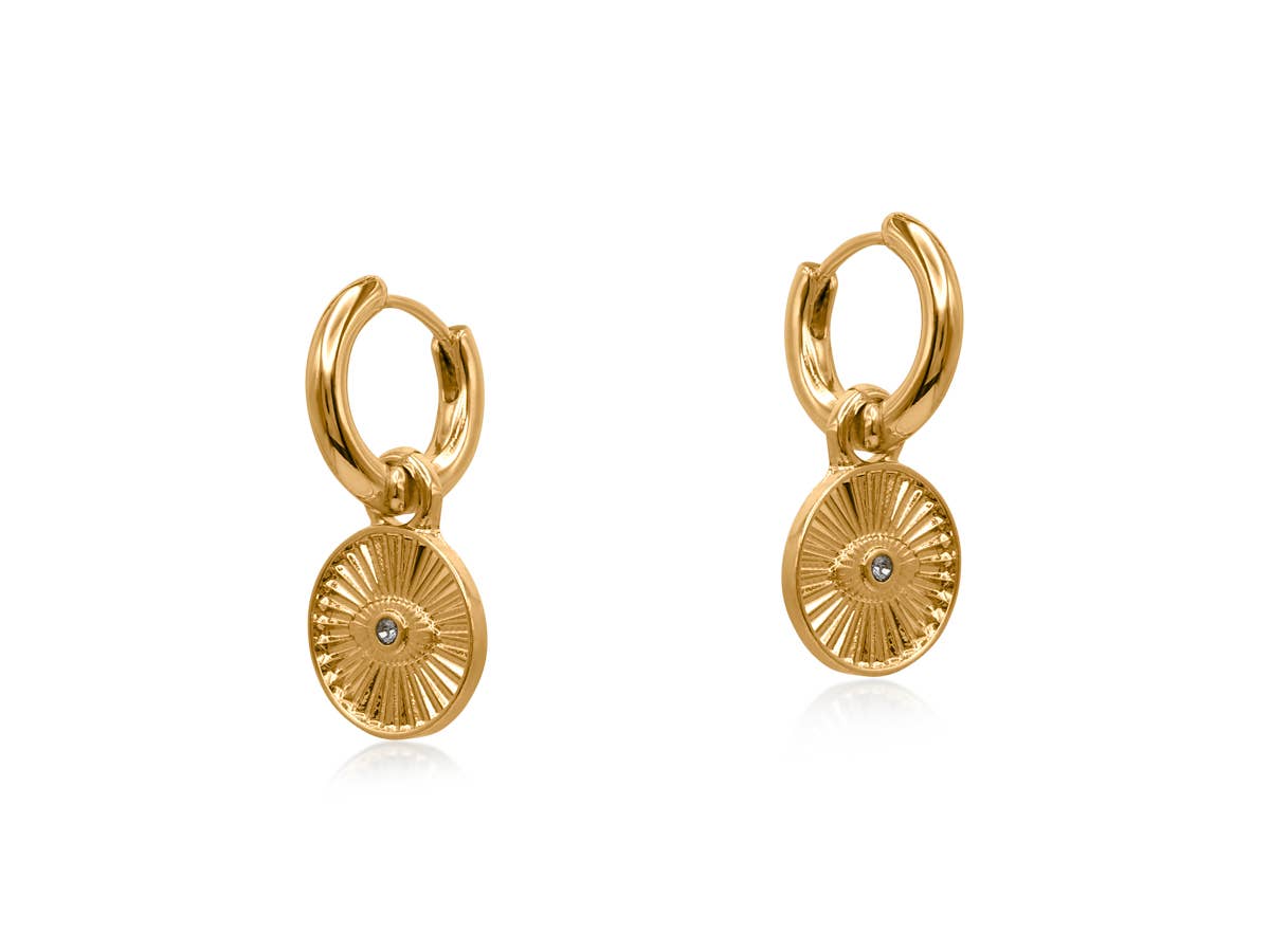 Sirens Eye Huggies Earrings