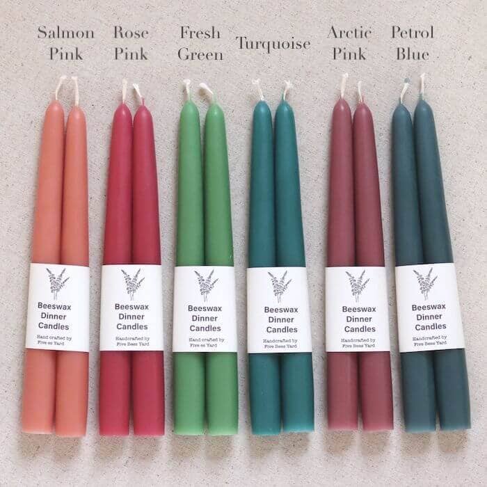 Eco & Sustainable Tapered Dinner Candles | Long & Clean Burn
