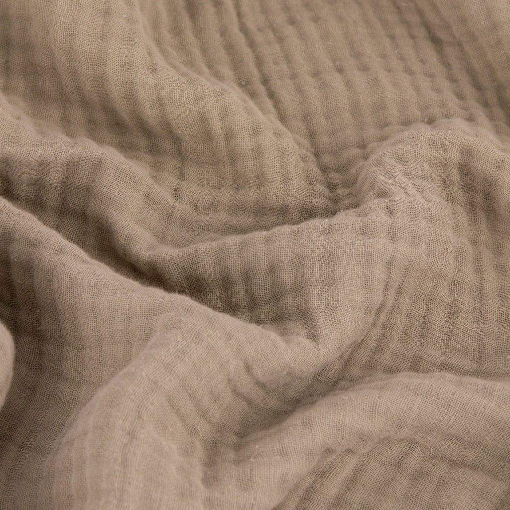Lark Muslin Cotton Throw Mole