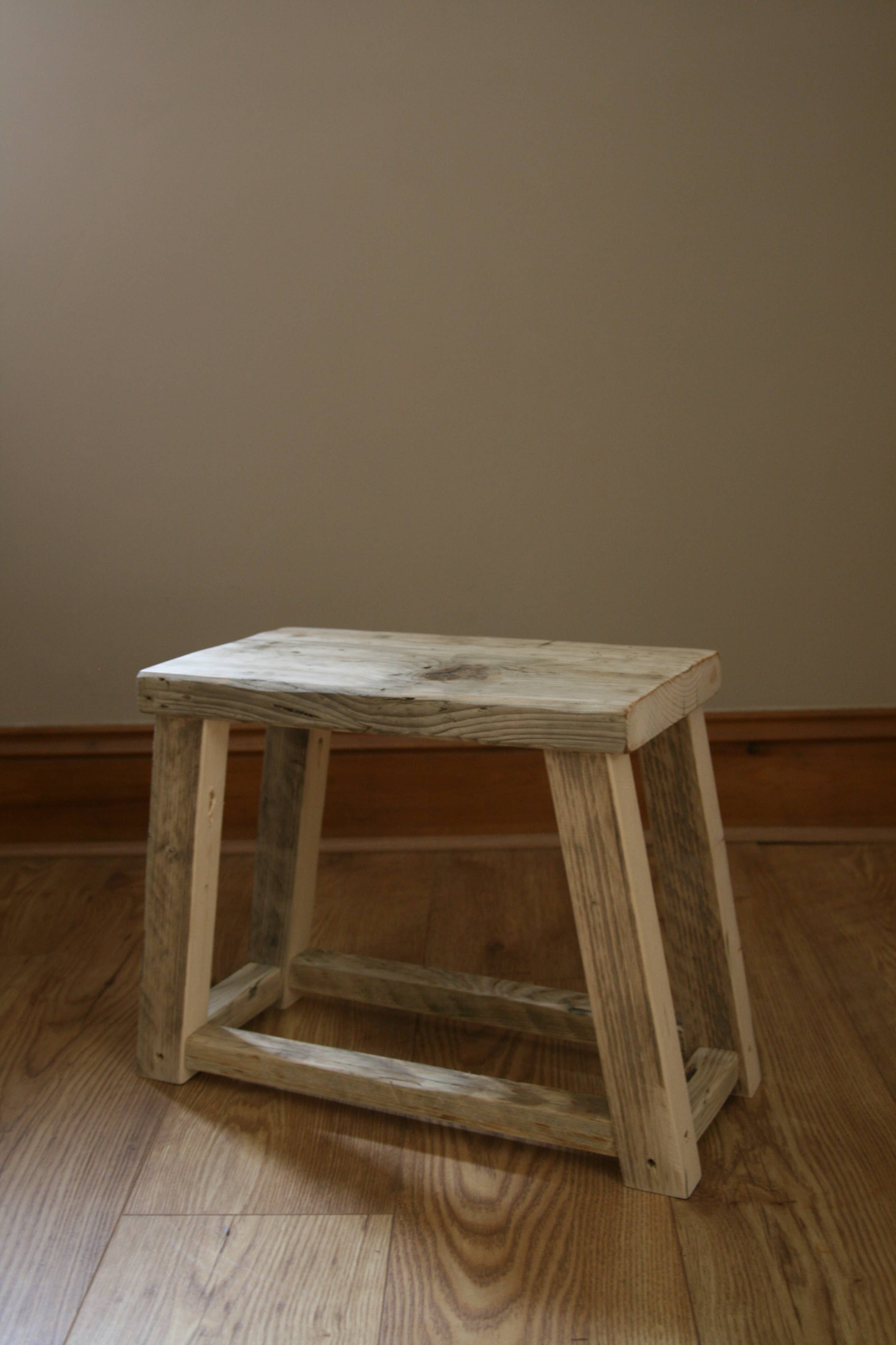 Reclaimed Wooden Milking Stool