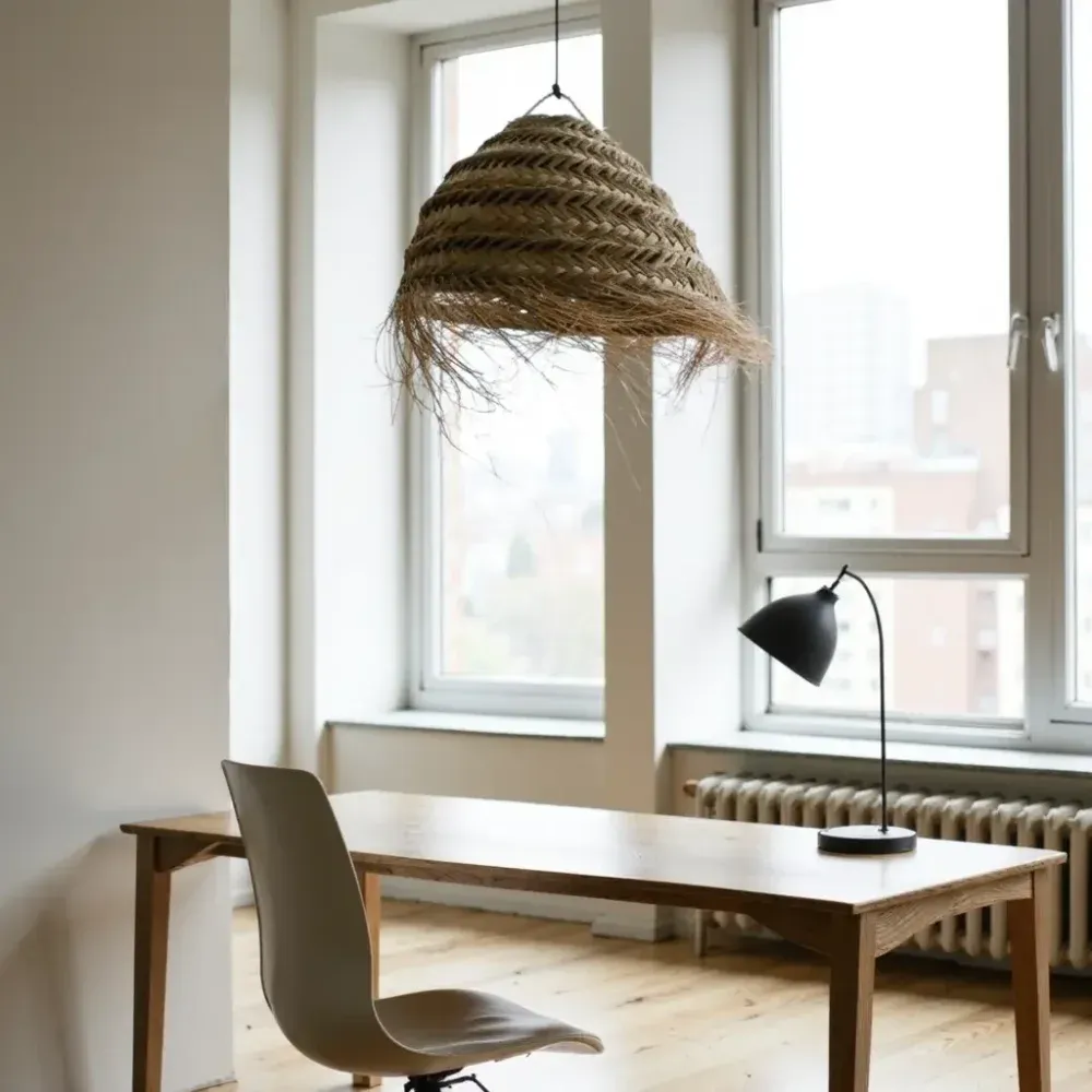 Grand Handwoven Straw Chandelier – Natural Artisan Pendant