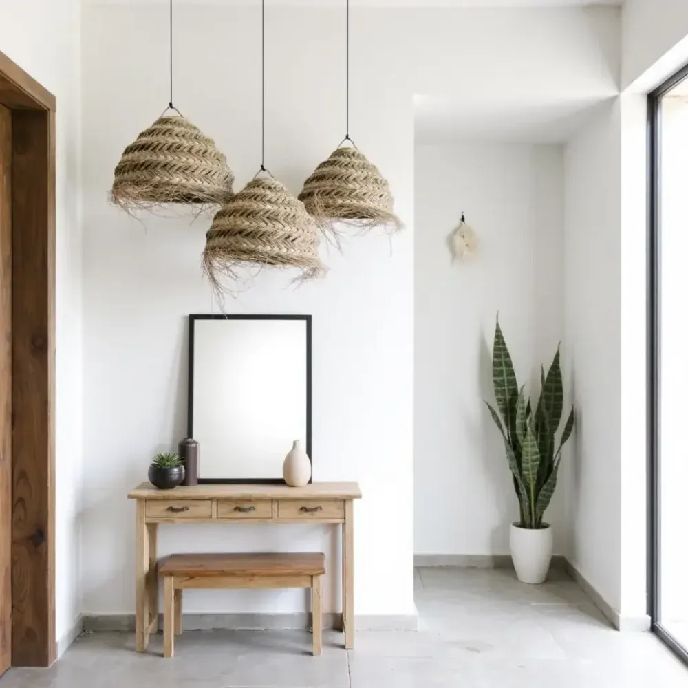 Grand Handwoven Straw Chandelier – Natural Artisan Pendant