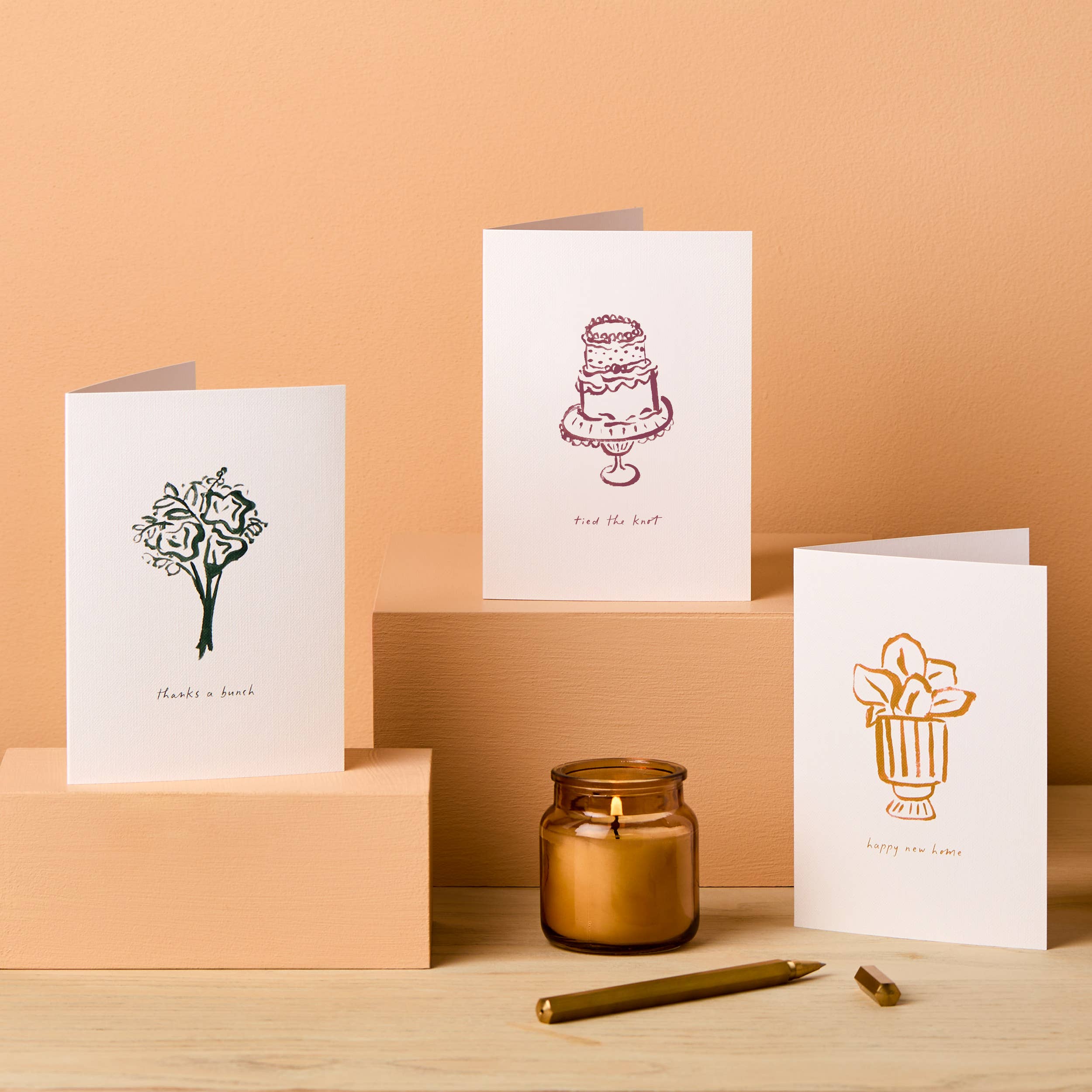 Wedding Card | Illustrated Just Married Card | Couples card