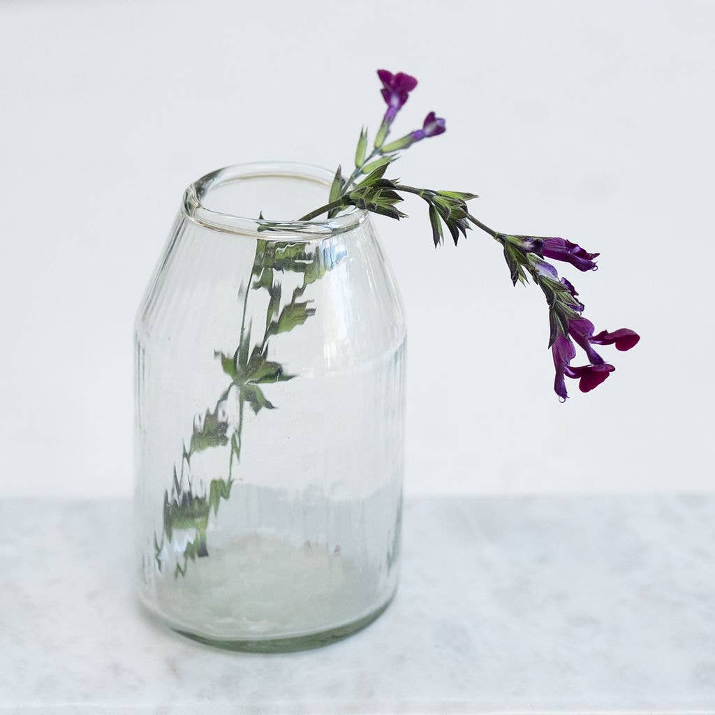 Alaia, Ribbed Glass Bud Vase