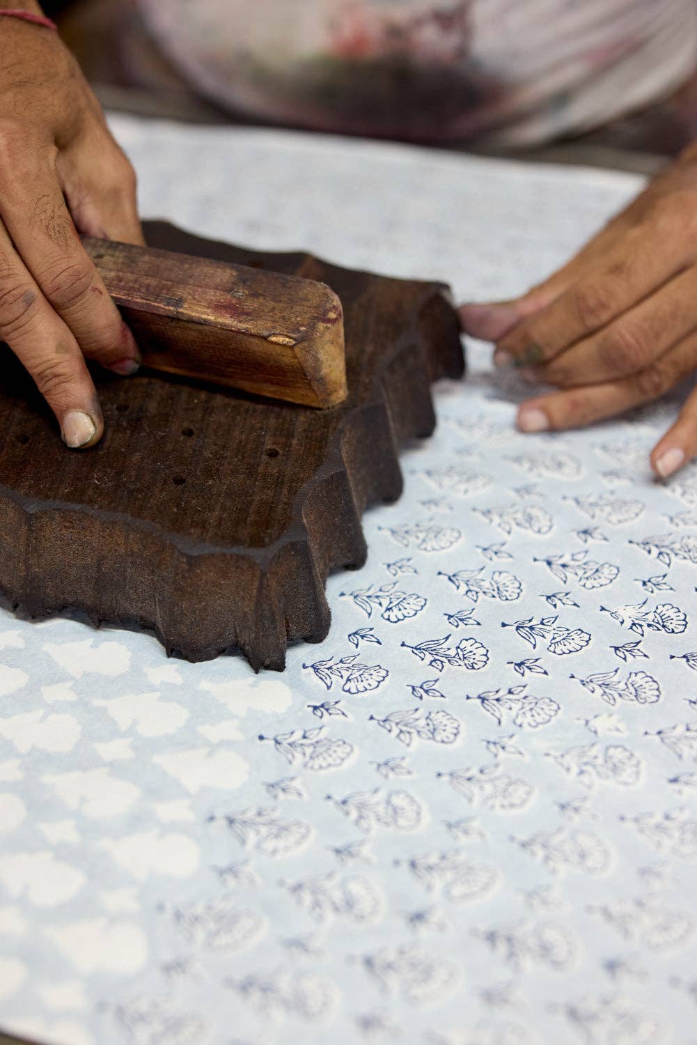 Block Printed Gift Bags (Small) - Blue Stone Refresh