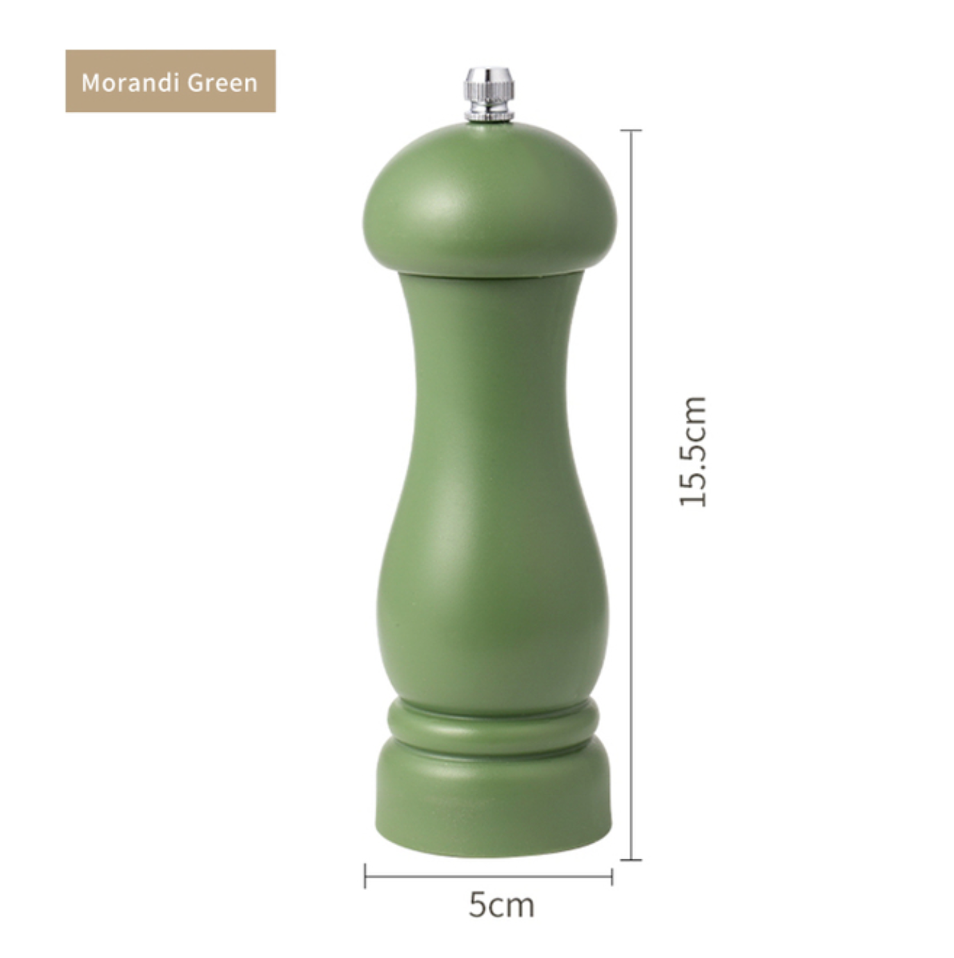 Refillable Morandi Colour Salt and Pepper Mill (PP Material)