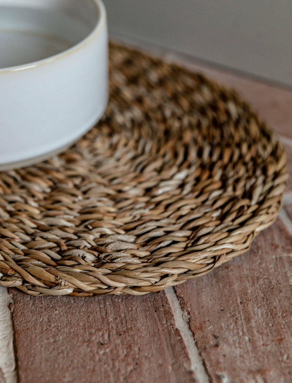 Natural Seagrass Pet Bowl Mat