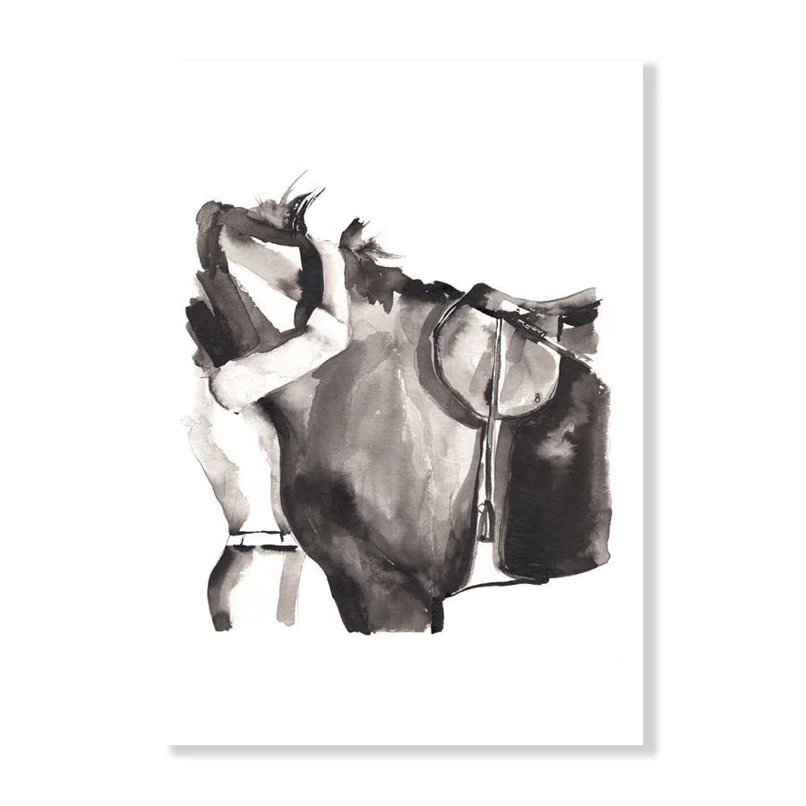 Dealing It Watercolour Print
