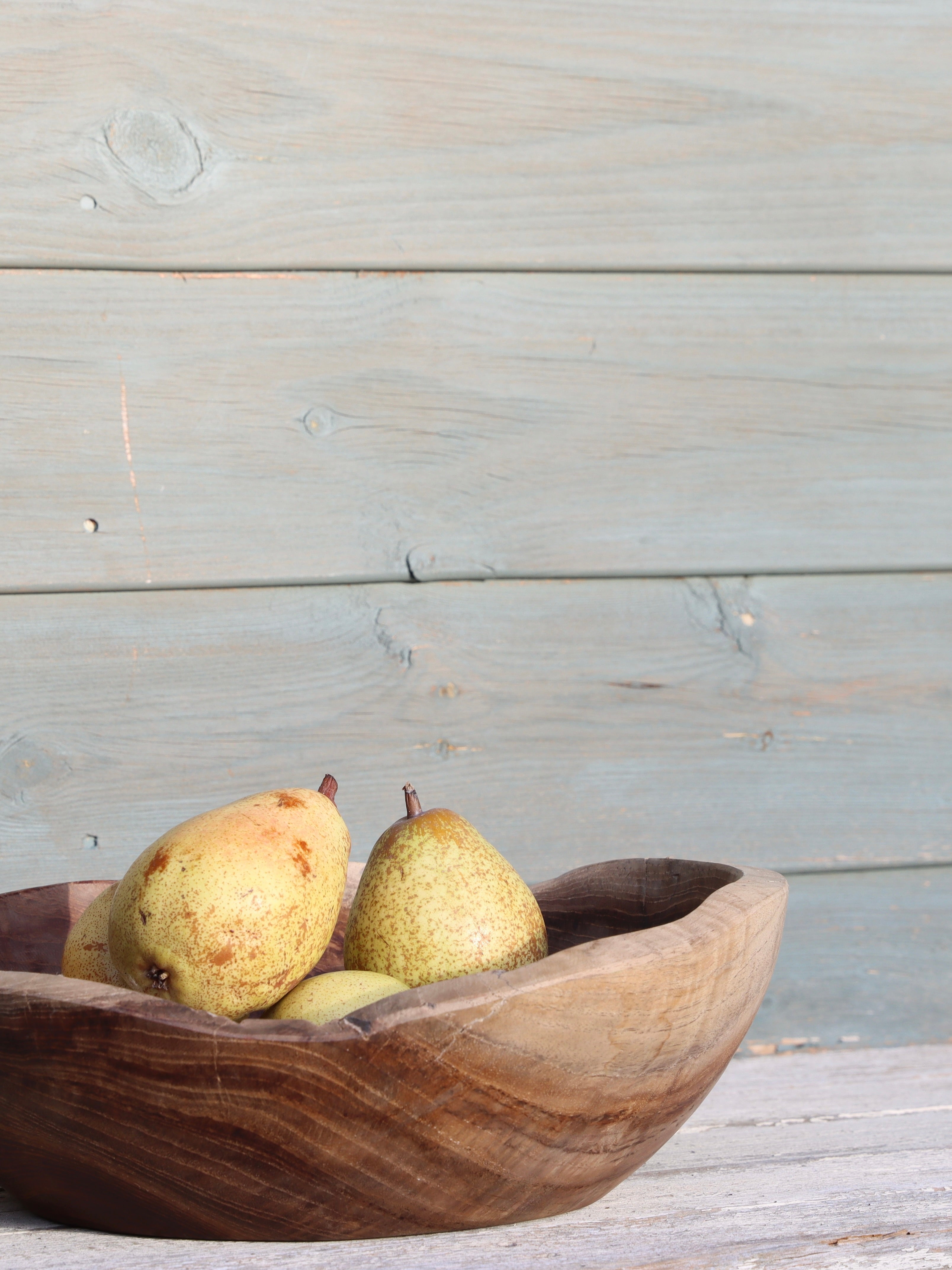 Round Teak Bowl