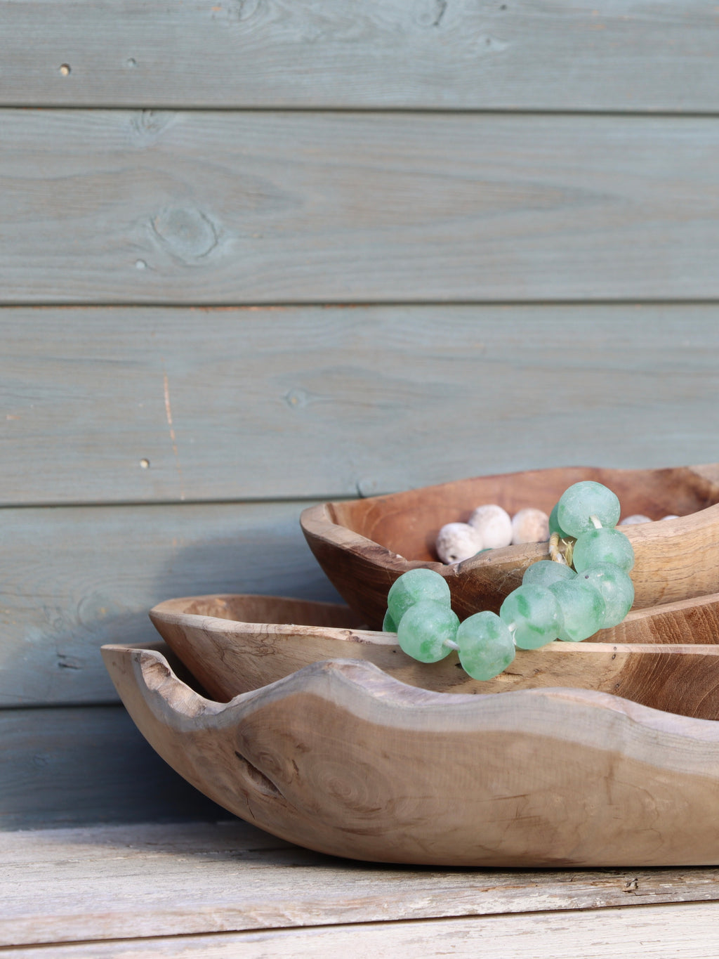 Round Teak Bowl