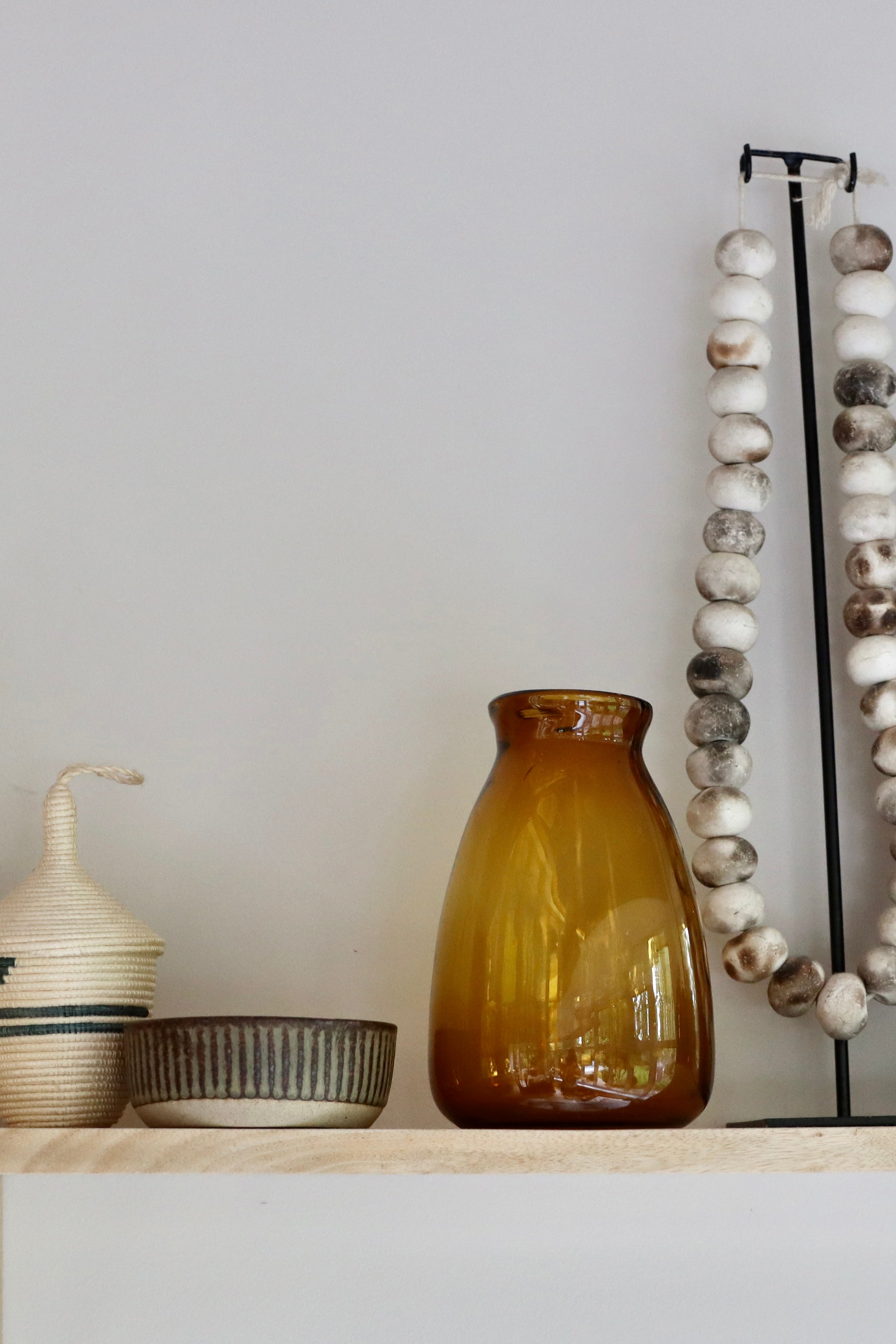 Small Amber Vase