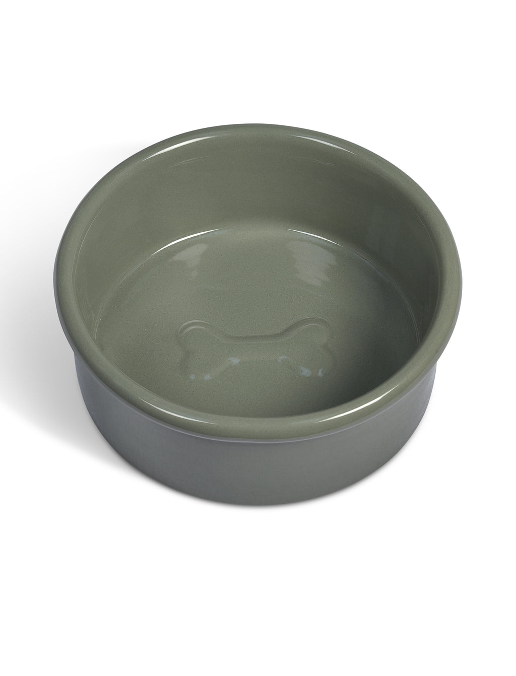 Large Stoneware Dog Bowl - Rosemary