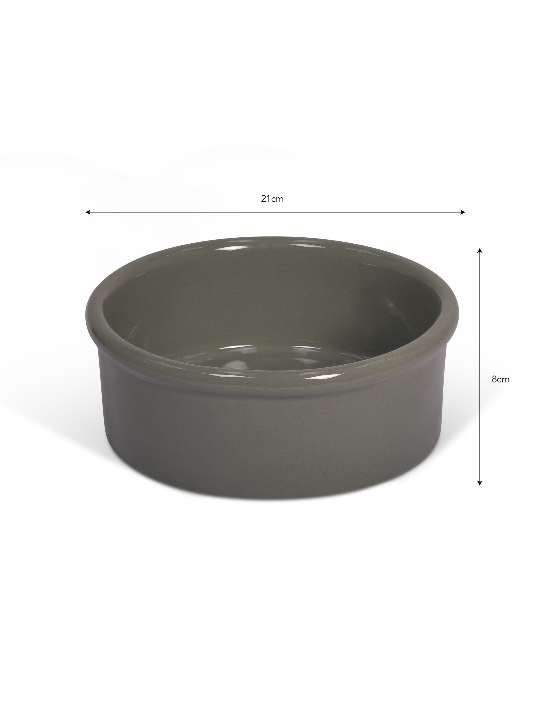 Large Stoneware Dog Bowl - Rosemary