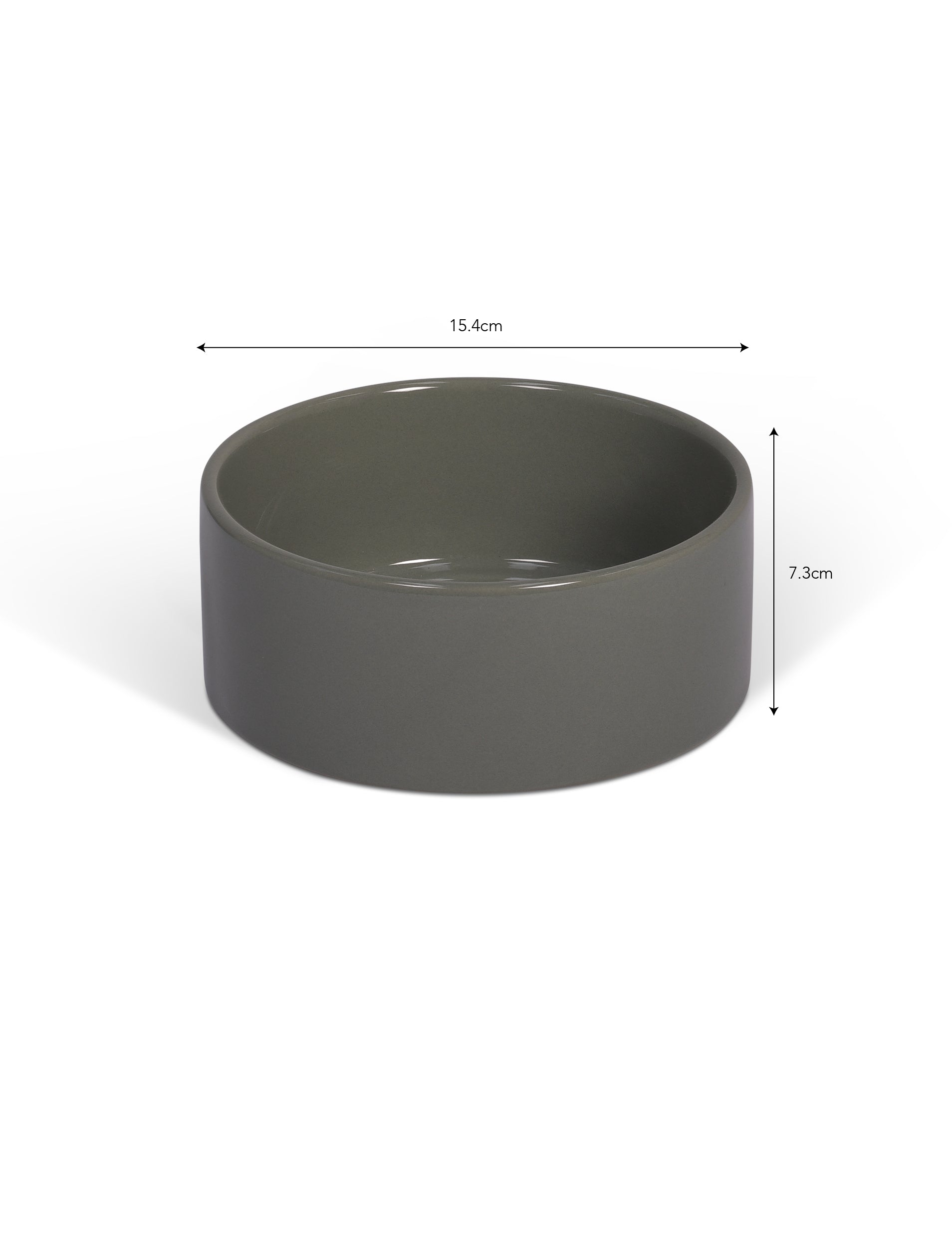 Small Stoneware Pet Bowl - Rosemary