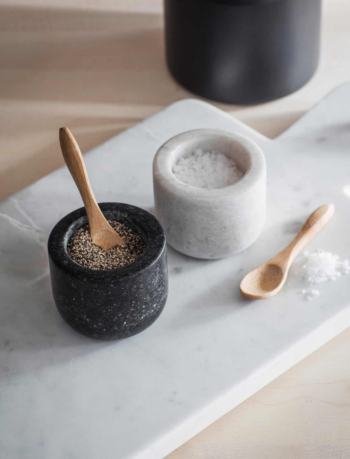 Marble Salt & Pepper Pot Pair
