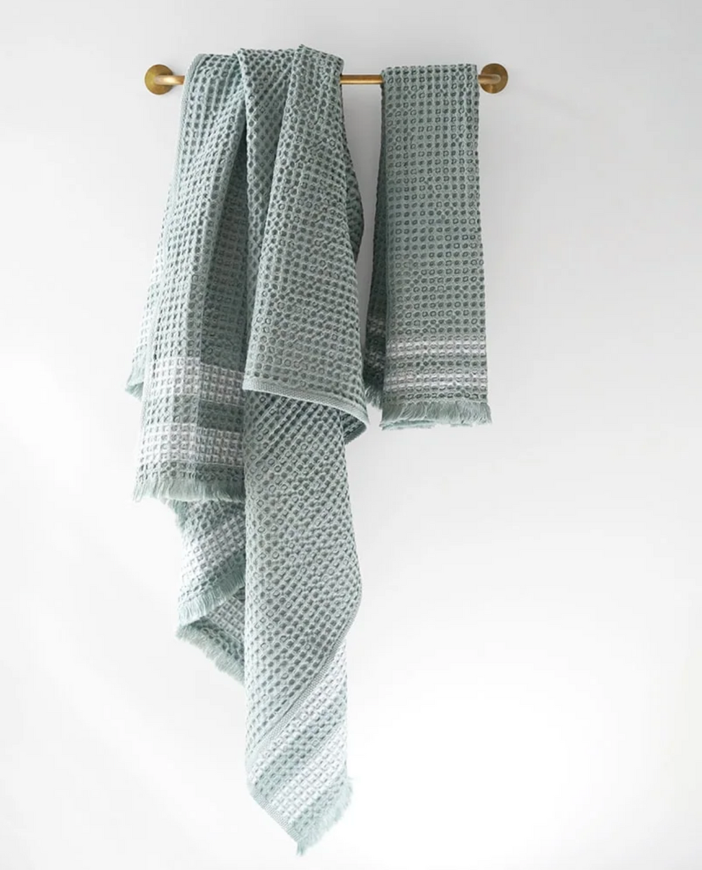 Organic Belgian Waffle Bath Towels