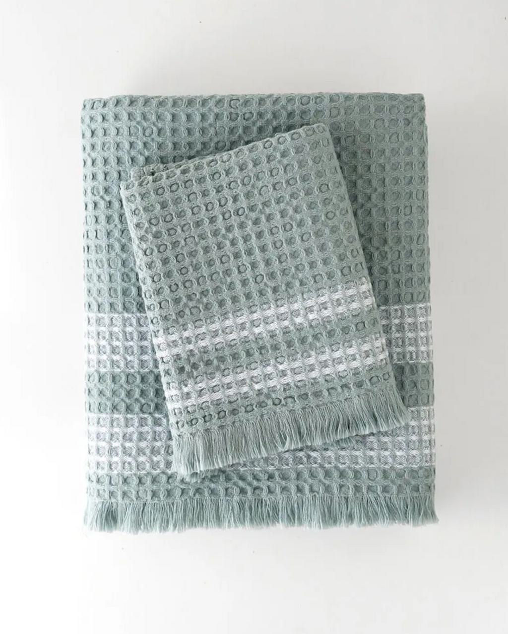 Organic Belgian Waffle Bath Towels