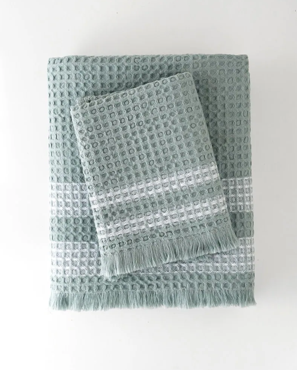 Organic Belgian Waffle Bath Towels