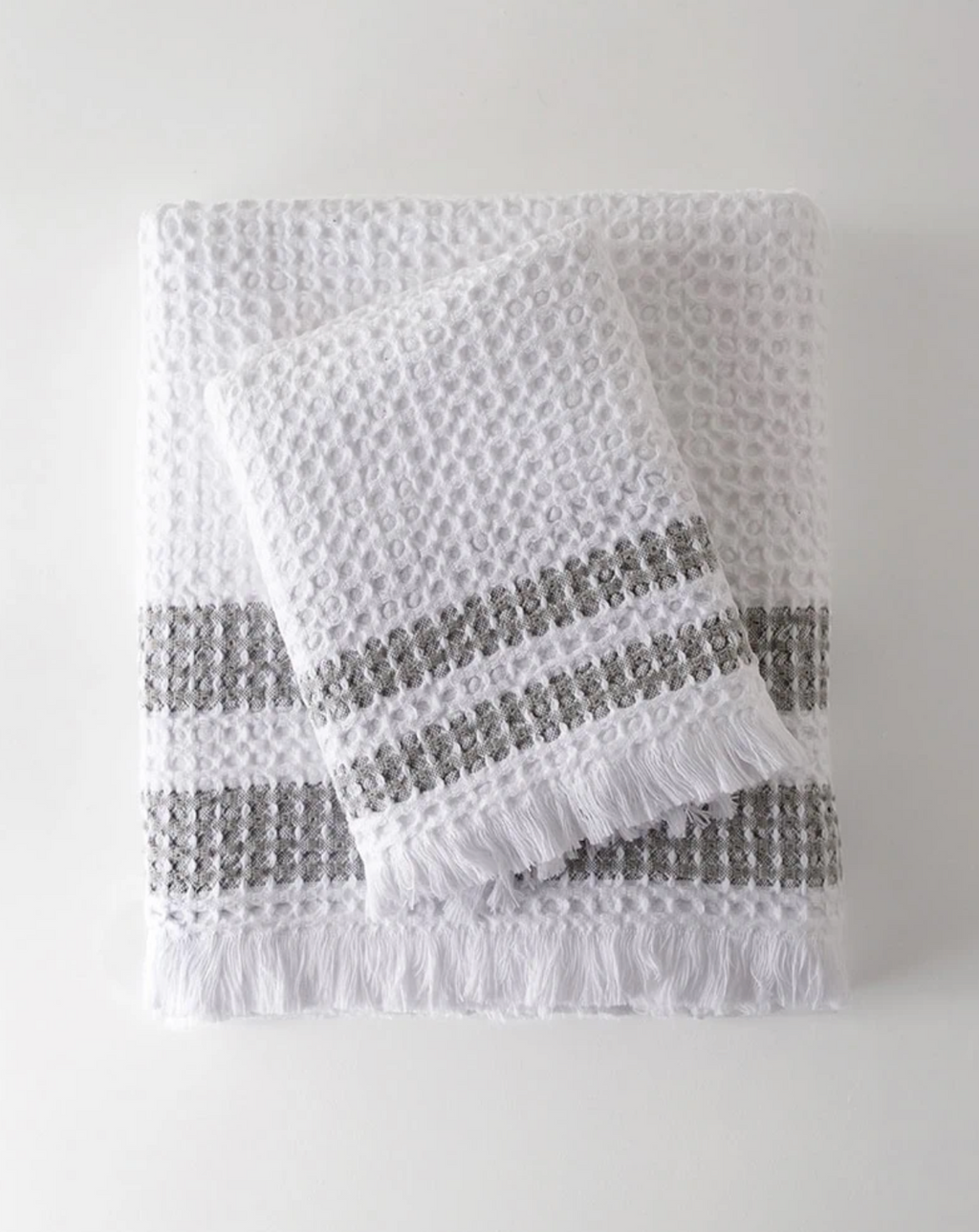 Organic Belgian Waffle Bath Towels